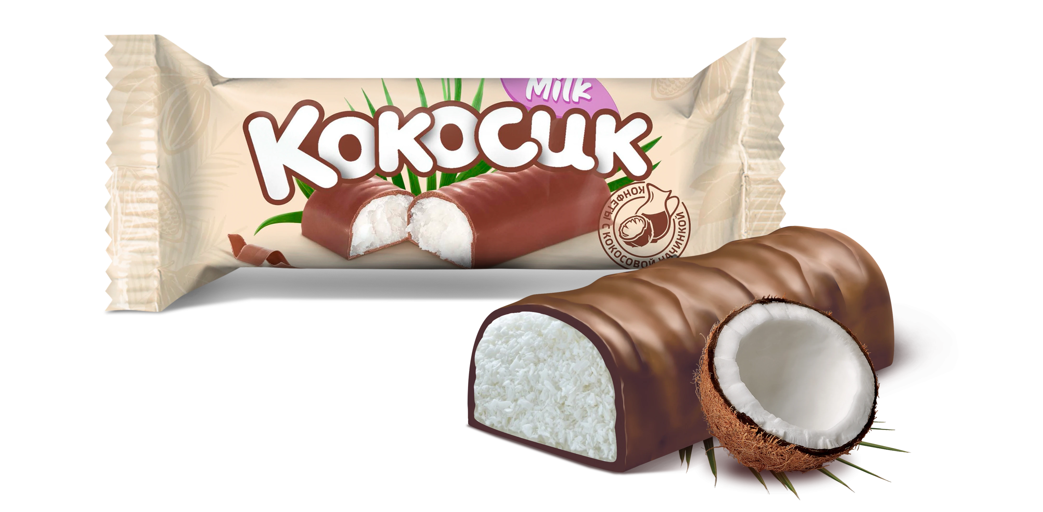 Цукерка "Какосік MILK" батончык
