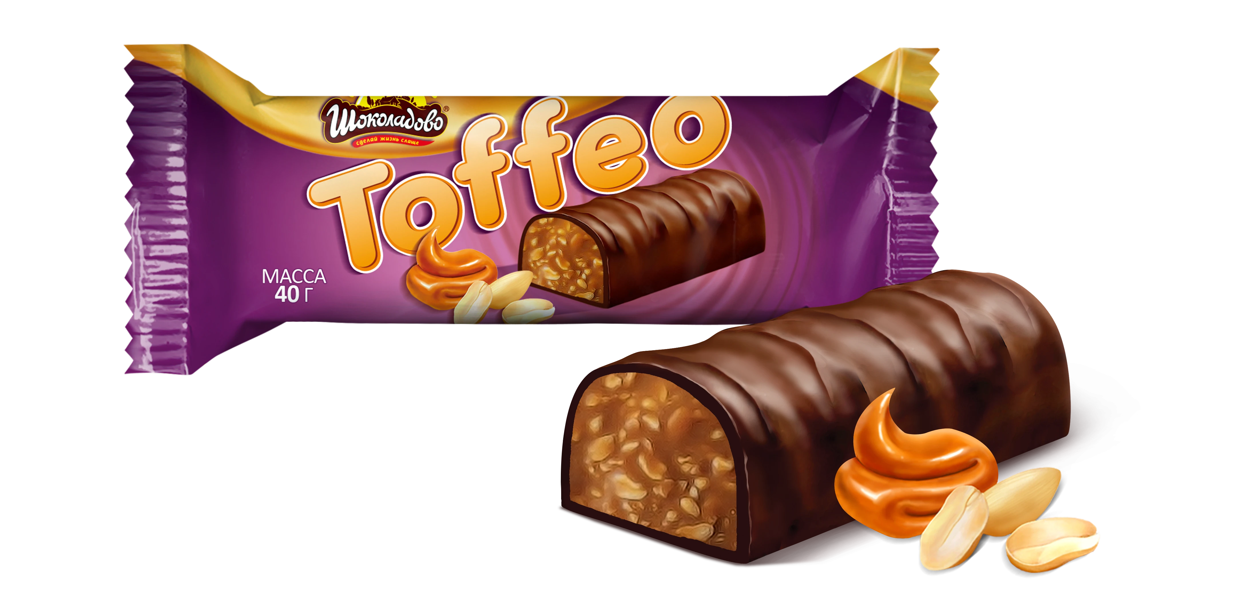 Цукерка "TOFFEO" батончык