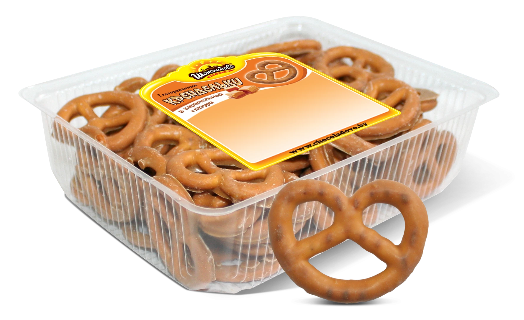 Caramel-Flavored Glazed Pretzels
