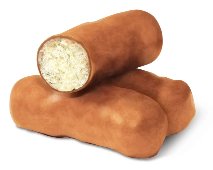 Corn sticks in caramel glaze