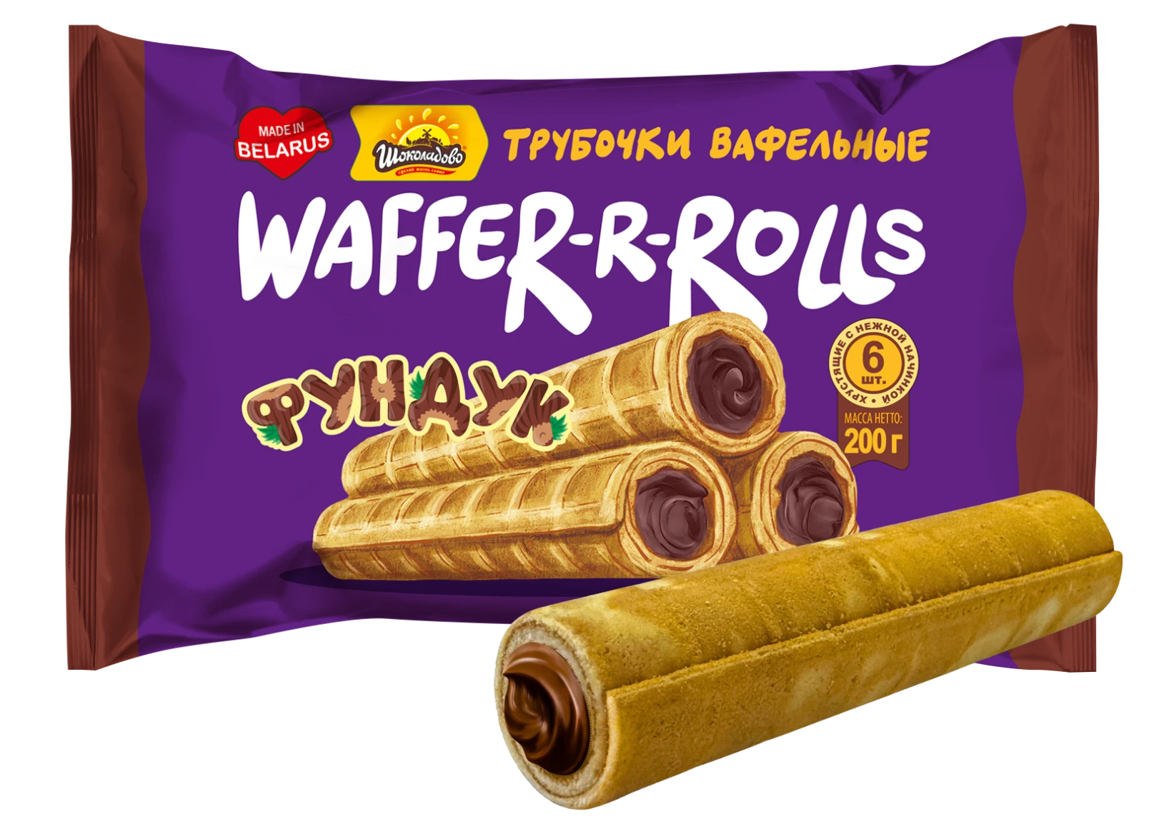 Трубачкі вафельныя «WAFFER-R-ROLLS»