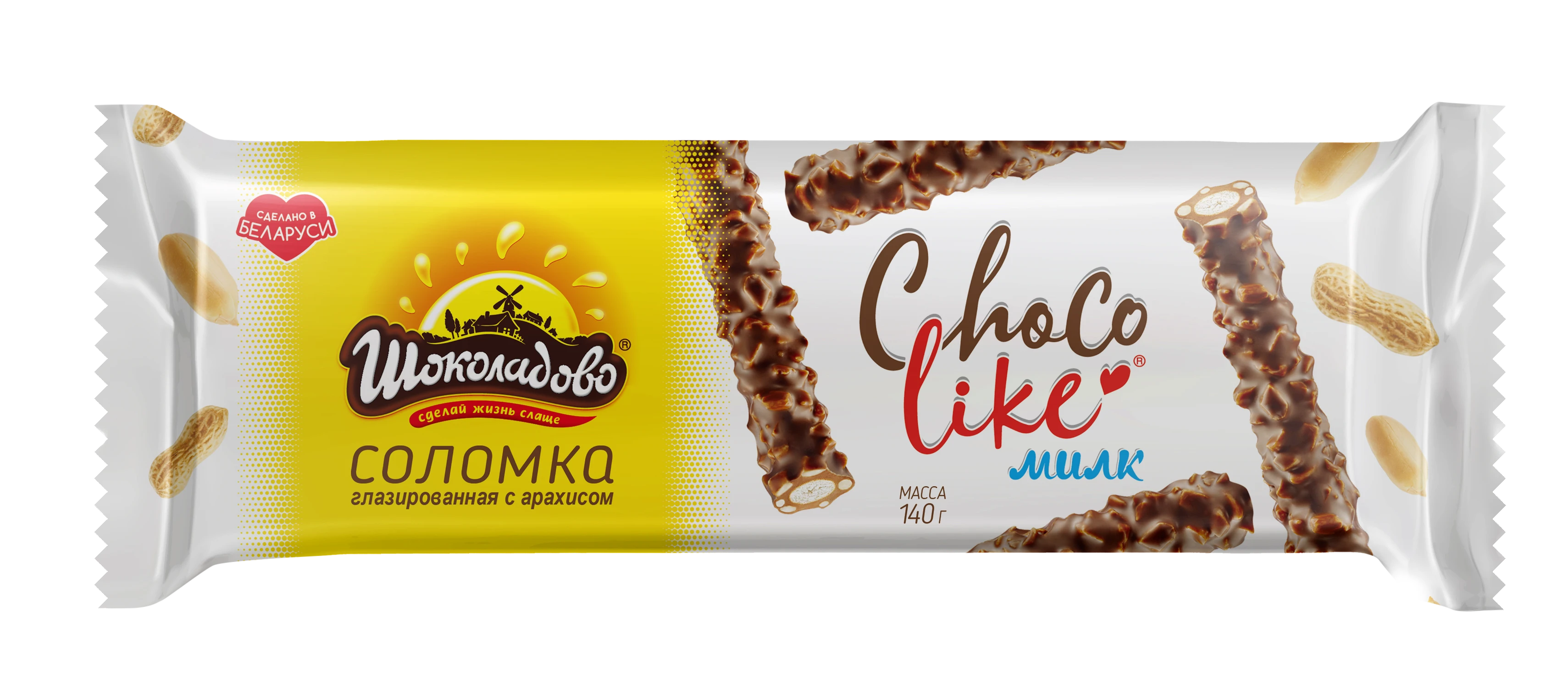 Соломка "CHOKOLIKE MILK" глазированная с арахисом